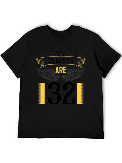 Legends Are 32 T-Shirt - Black