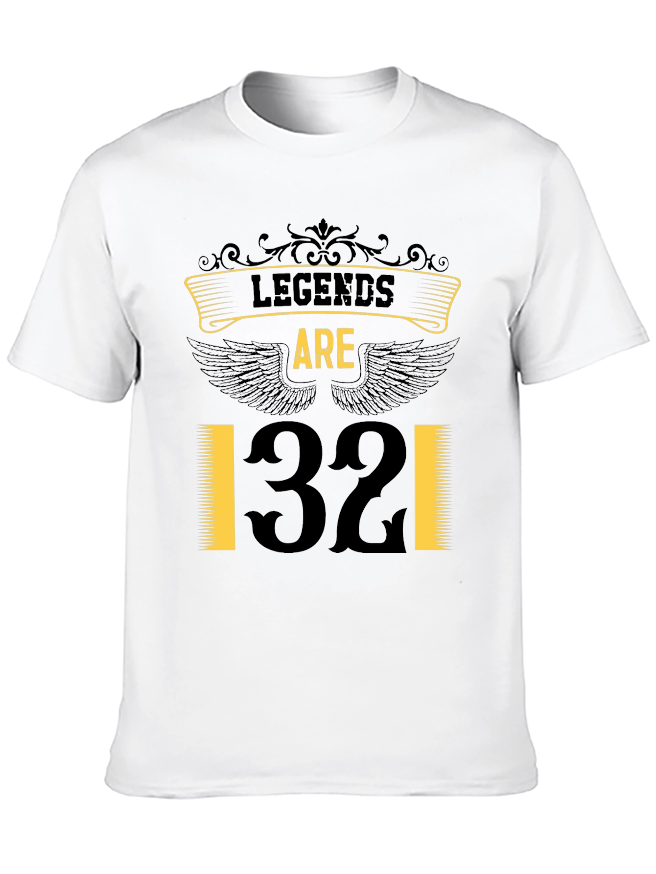 Legends Are 32 T-Shirt - Black