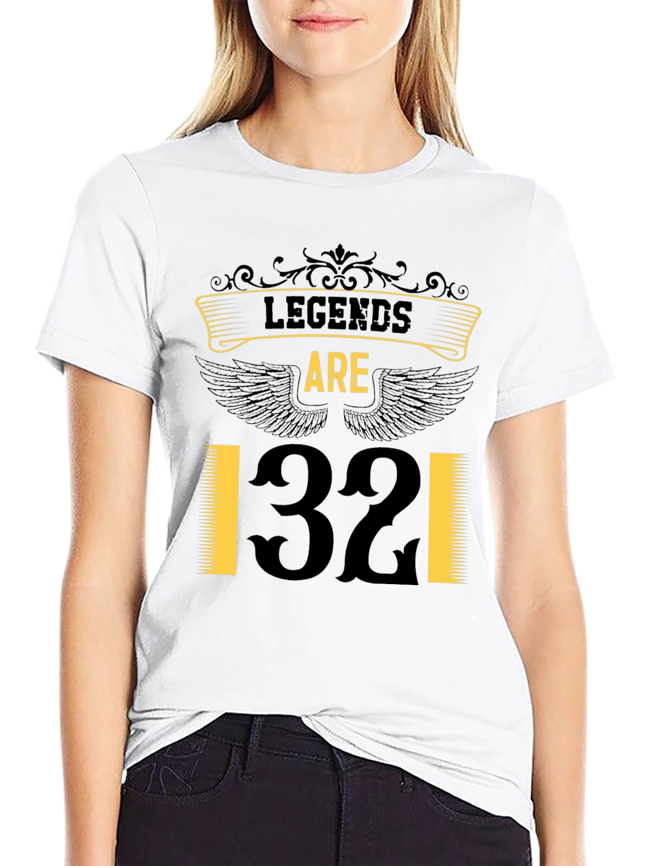 Legends Are 32 T-Shirt - Black