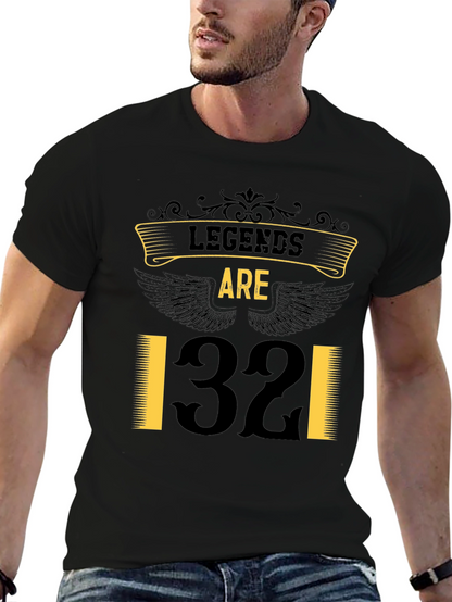 Legends Are 32 T-Shirt - Black