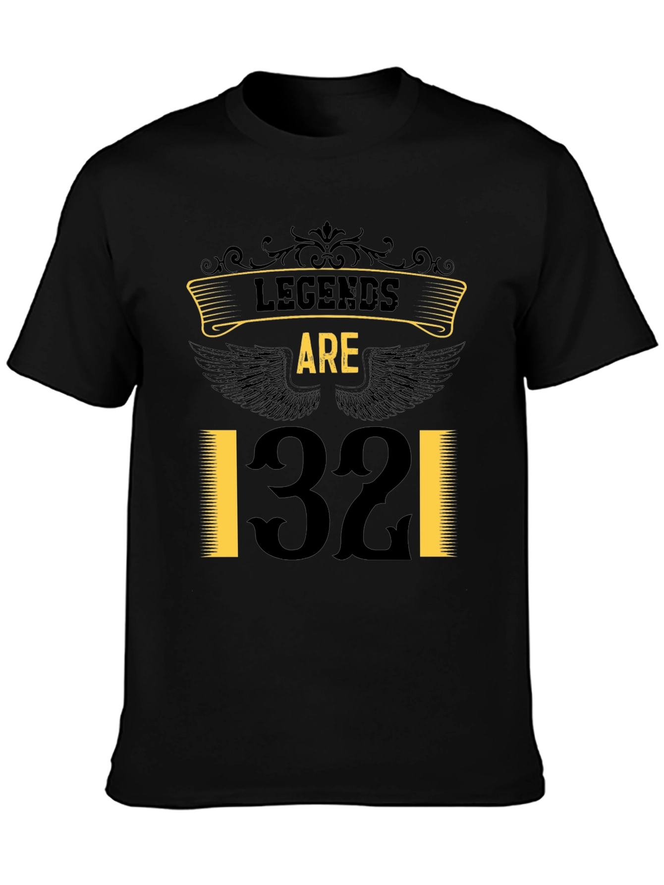 Legends Are 32 T-Shirt - Black