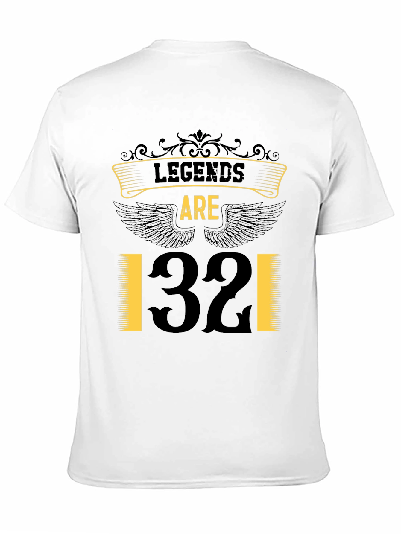 Legends Are 32 T-Shirt - Black