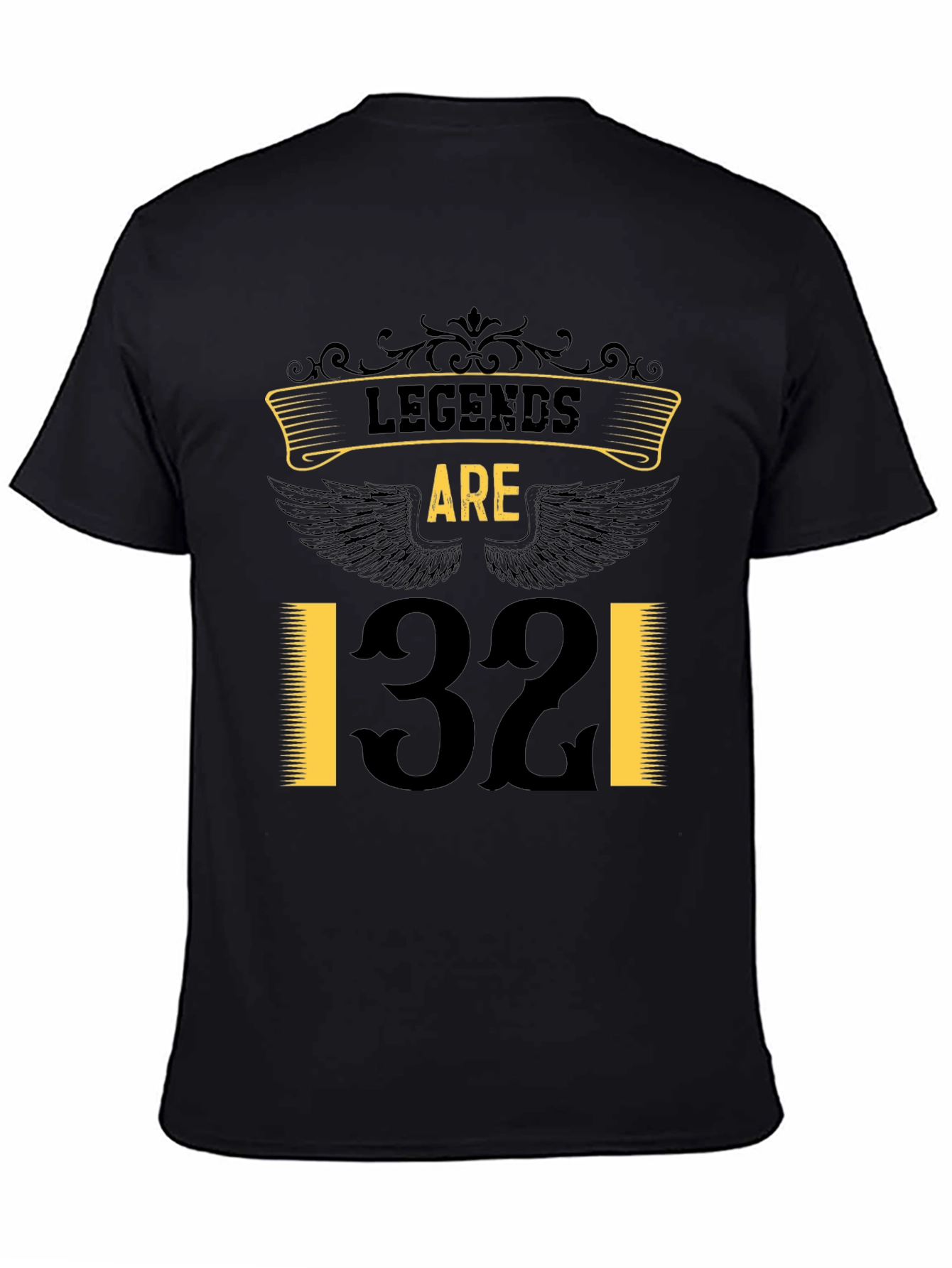 Legends Are 32 T-Shirt - Black