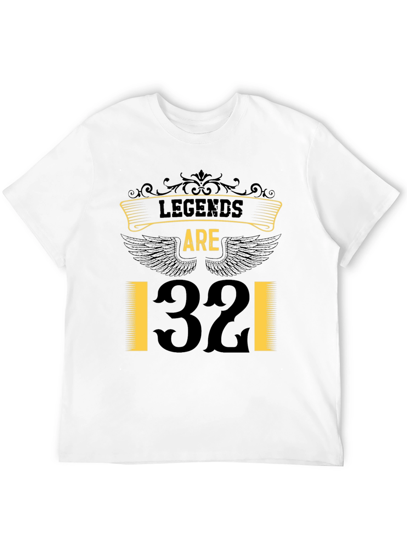 Legends Are 32 T-Shirt - Black