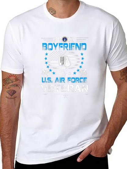 Proud Boyfriend U.S. Air Force Veteran Graphic T-Shirt