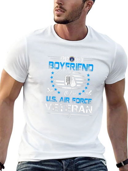 Proud Boyfriend U.S. Air Force Veteran Graphic T-Shirt