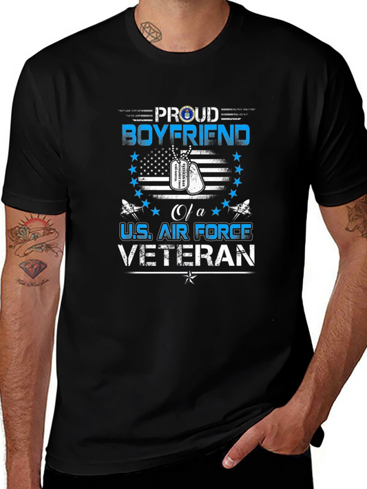Proud Boyfriend U.S. Air Force Veteran Graphic T-Shirt
