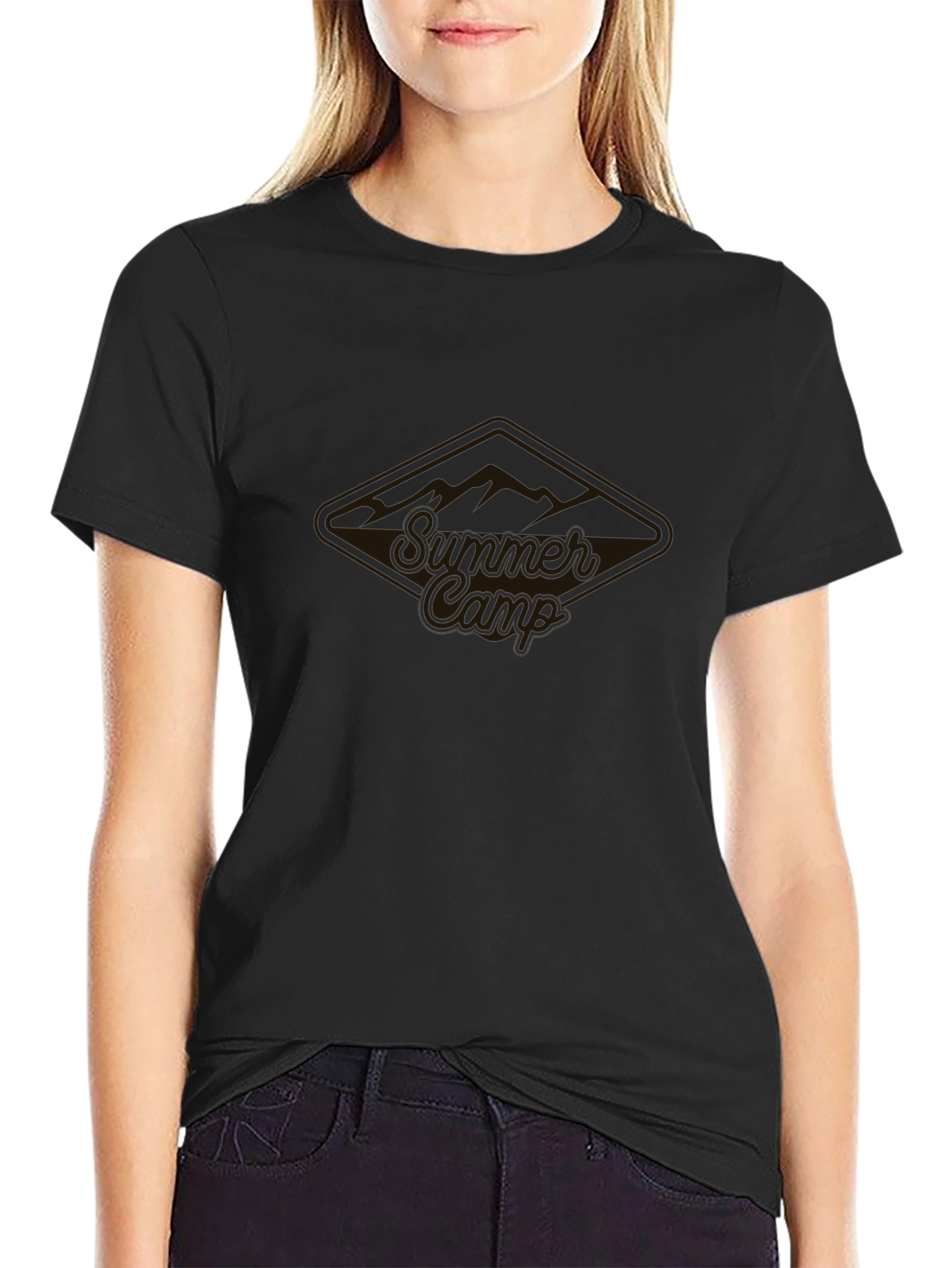 Summer Camp Tee - Black Graphic T-Shirt