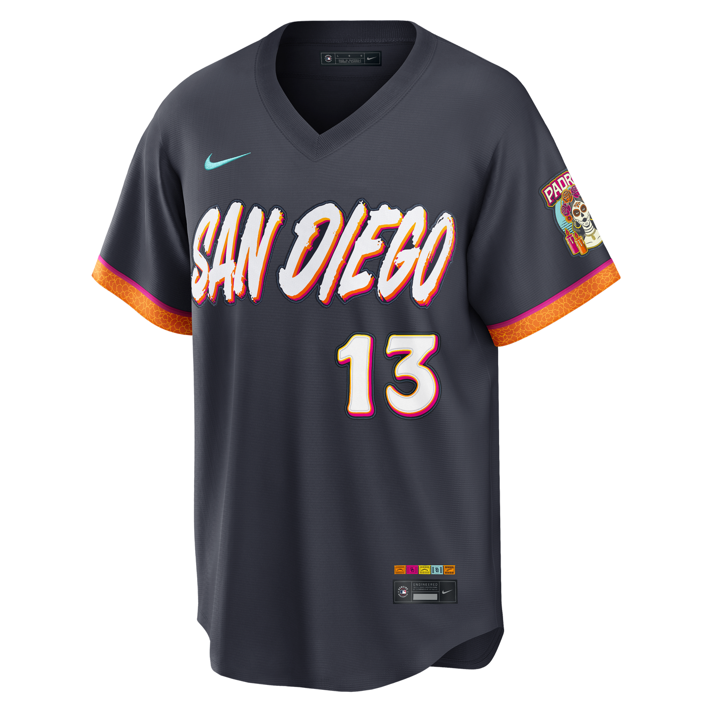 Manny Machado San Diego Padres Nike 2026 City Connect Stadium Jersey - Obsidian