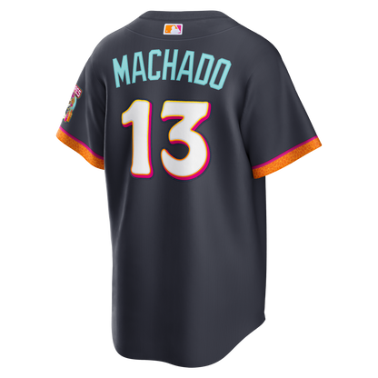 Manny Machado San Diego Padres Nike 2026 City Connect Stadium Jersey - Obsidian