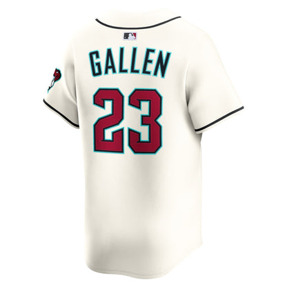 Zac Gallen Arizona Diamondbacks Nike Home Limited Player Jersey - Cream
