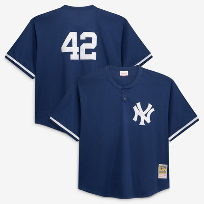 Mariano Rivera New York Yankees Mitchell &amp;amp; Ness Cooperstown Collection Big &amp;amp; Tall Mesh Batting Practice Jersey - Navy