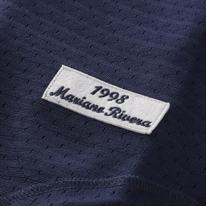 Mariano Rivera New York Yankees Mitchell &amp;amp; Ness Cooperstown Collection Mesh Batting Practice Button-Up Jersey - Navy