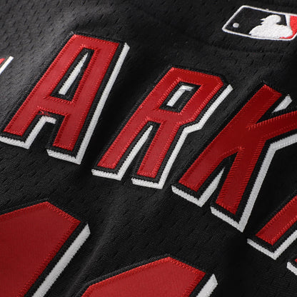 Barry Larkin Cincinnati Reds Mitchell &amp;amp; Ness Cooperstown Collection Mesh Batting Practice Button-Up Jersey - Black
