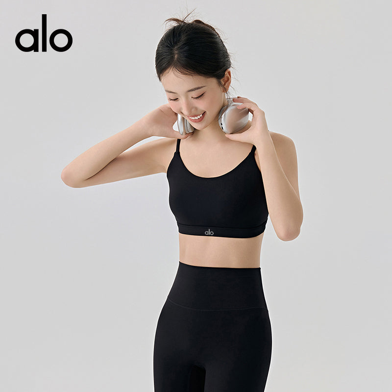 Aloyoga Unlined Lycra Comfortable Bare Skin Sporty Yoga Back Cover for Women with Breast Pad