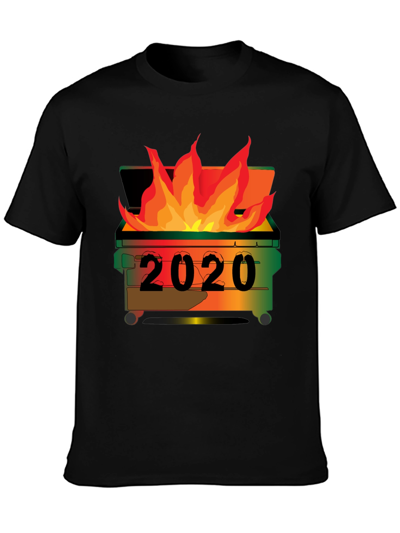 2020 Dumpster Fire T-Shirt - Unisex Black Tee