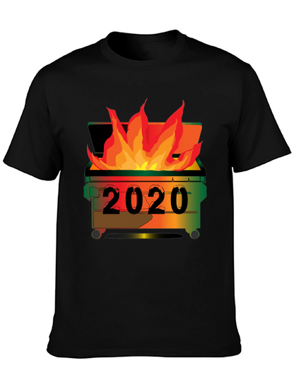 2020 Dumpster Fire T-Shirt - Unisex Black Tee