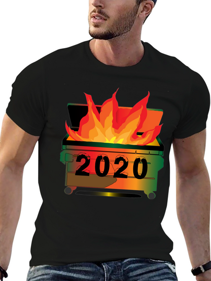 2020 Dumpster Fire T-Shirt - Unisex Black Tee