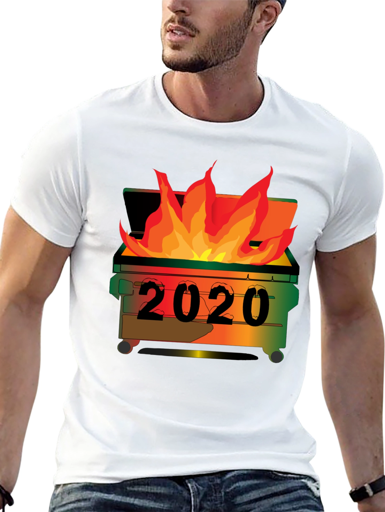 2020 Dumpster Fire T-Shirt - Unisex Black Tee