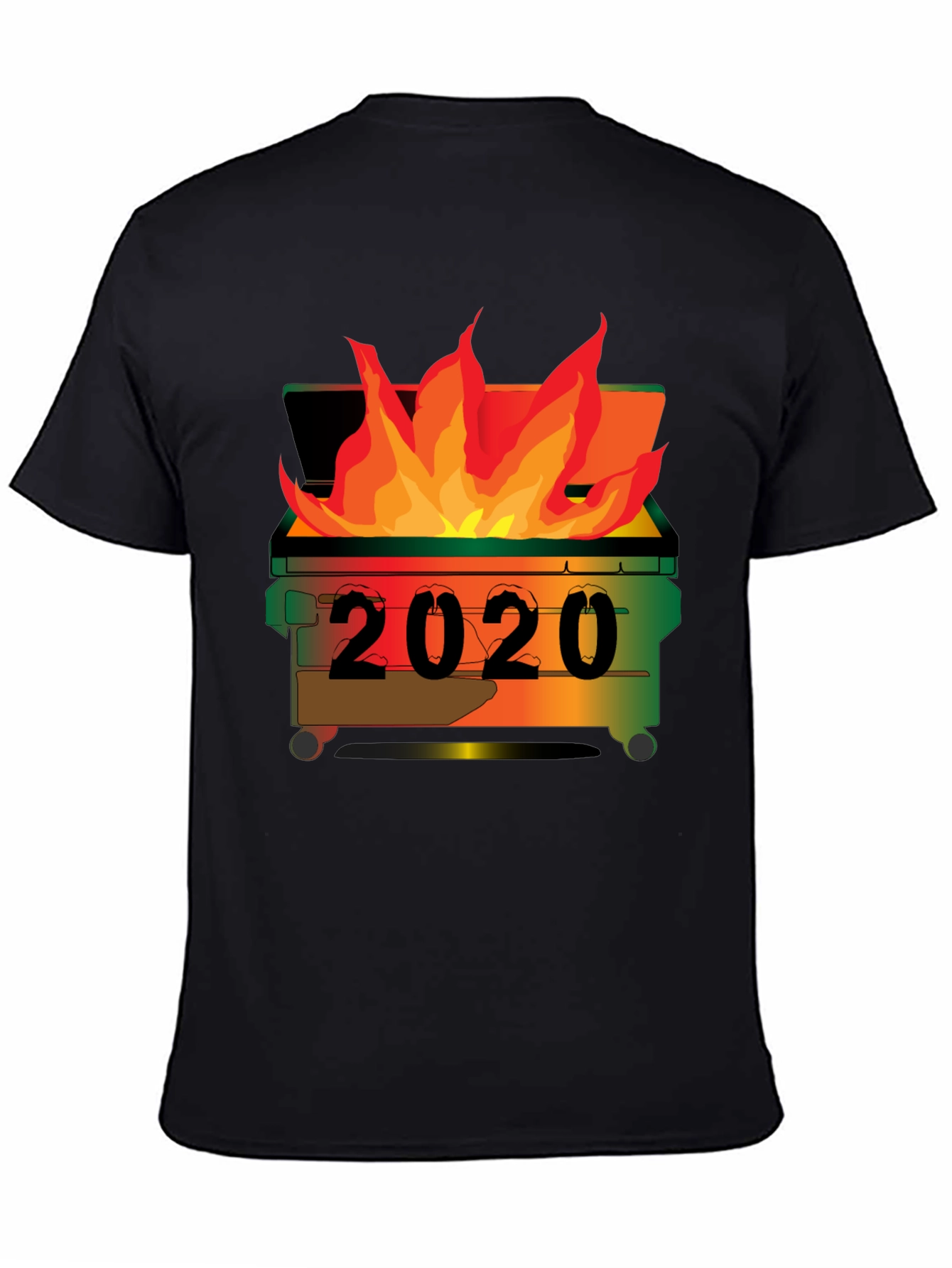 2020 Dumpster Fire T-Shirt - Unisex Black Tee