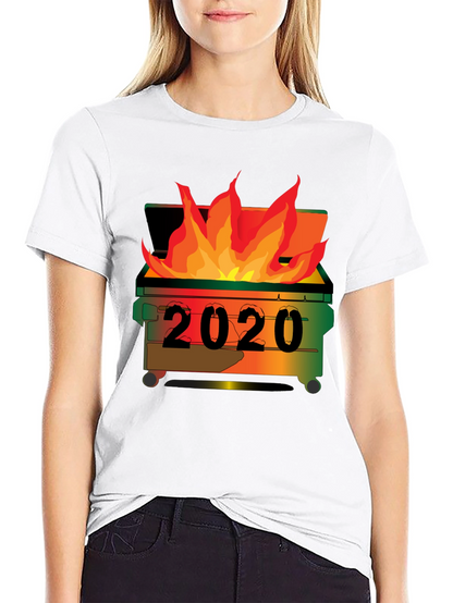 2020 Dumpster Fire T-Shirt - Unisex Black Tee