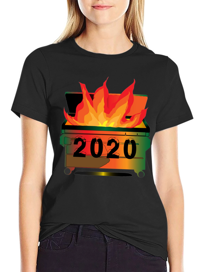 2020 Dumpster Fire T-Shirt - Unisex Black Tee