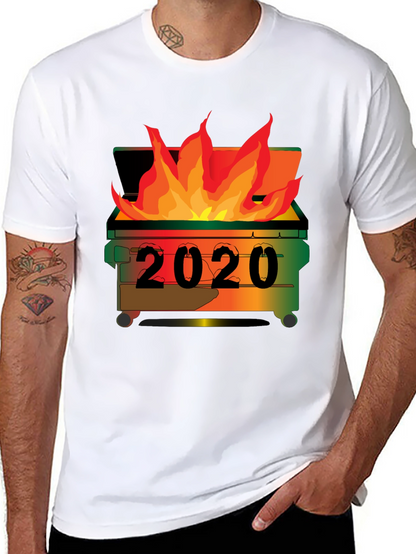 2020 Dumpster Fire T-Shirt - Unisex Black Tee