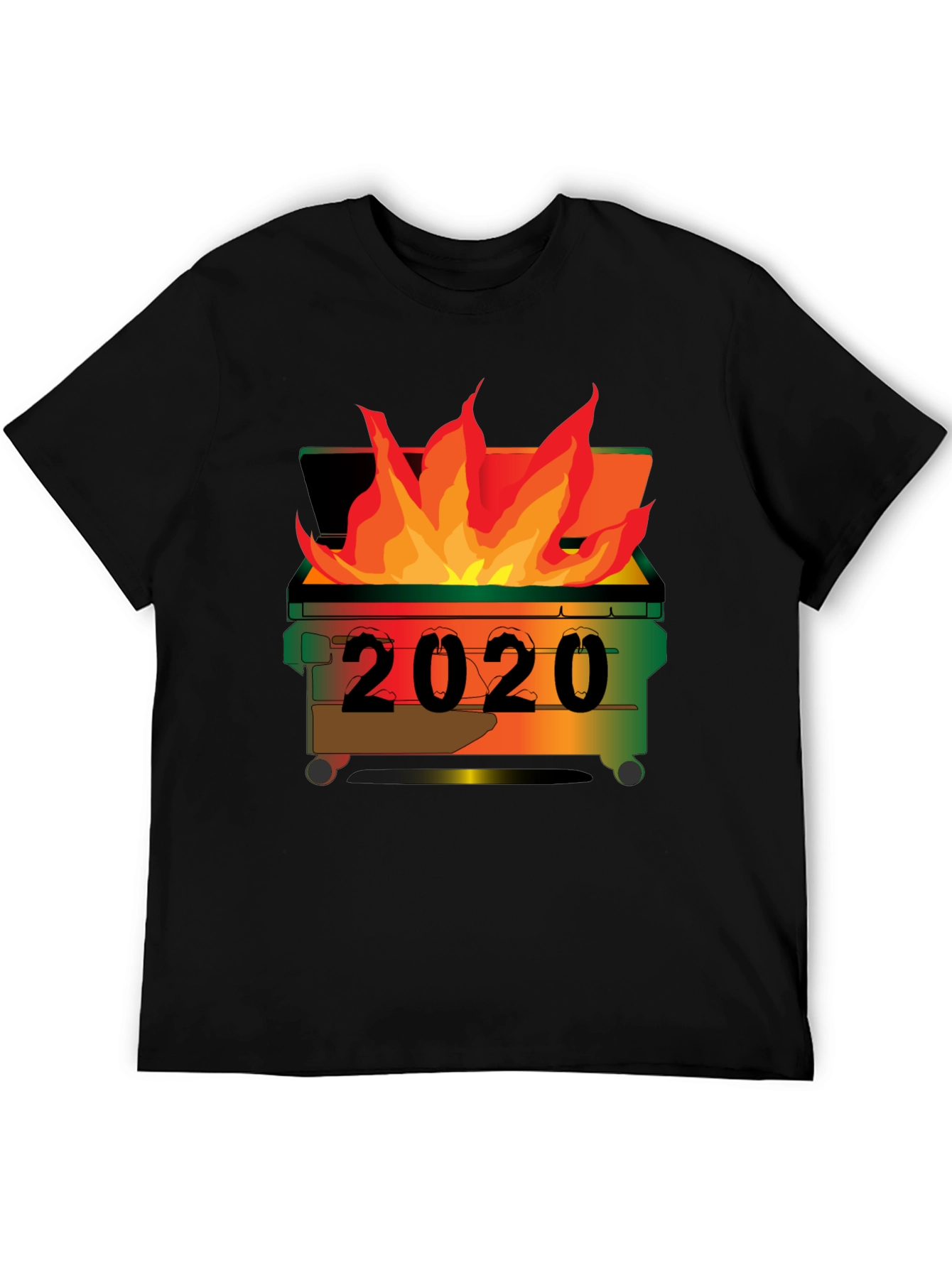 2020 Dumpster Fire T-Shirt - Unisex Black Tee