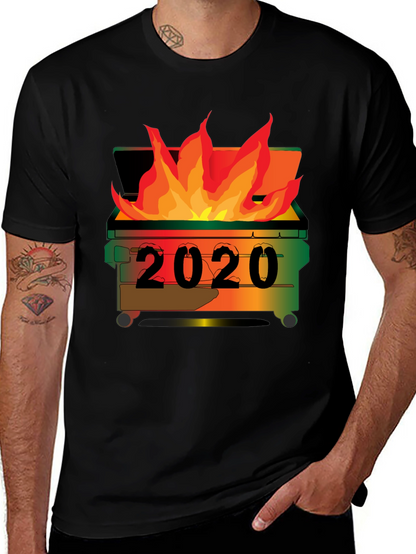 2020 Dumpster Fire T-Shirt - Unisex Black Tee