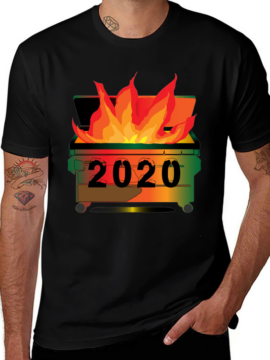 2020 Dumpster Fire T-Shirt - Unisex Black Tee