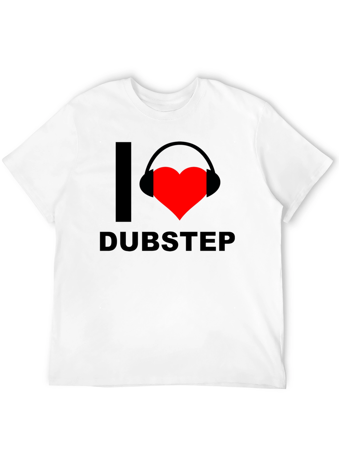 I Heart Dubstep Graphic Tee - Black T-Shirt