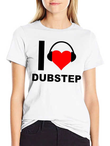I Heart Dubstep Graphic Tee - Black T-Shirt