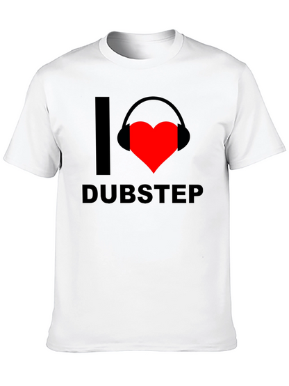 I Heart Dubstep Graphic Tee - Black T-Shirt