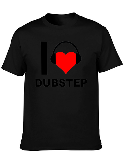 I Heart Dubstep Graphic Tee - Black T-Shirt