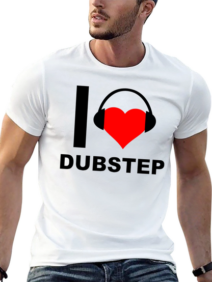 I Heart Dubstep Graphic Tee - Black T-Shirt