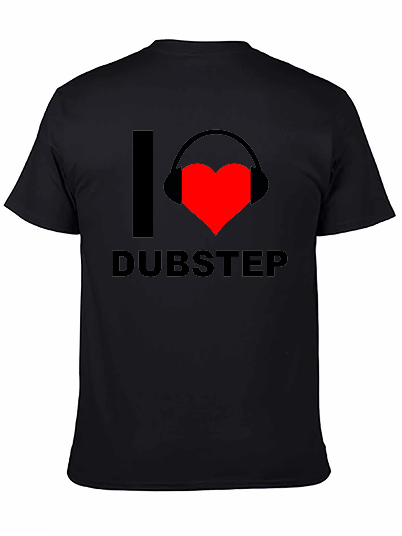 I Heart Dubstep Graphic Tee - Black T-Shirt