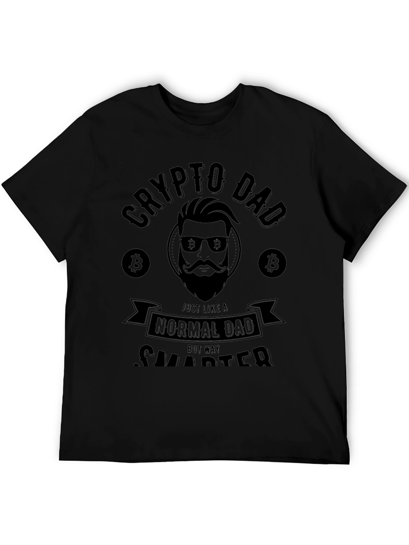 Crypto Dad Black T-Shirt - Funny Bitcoin Lover Gift