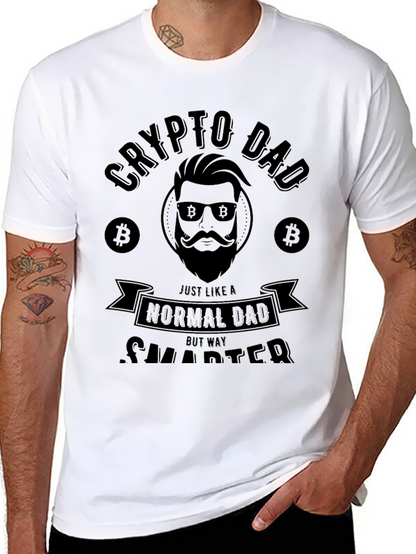 Crypto Dad Black T-Shirt - Funny Bitcoin Lover Gift