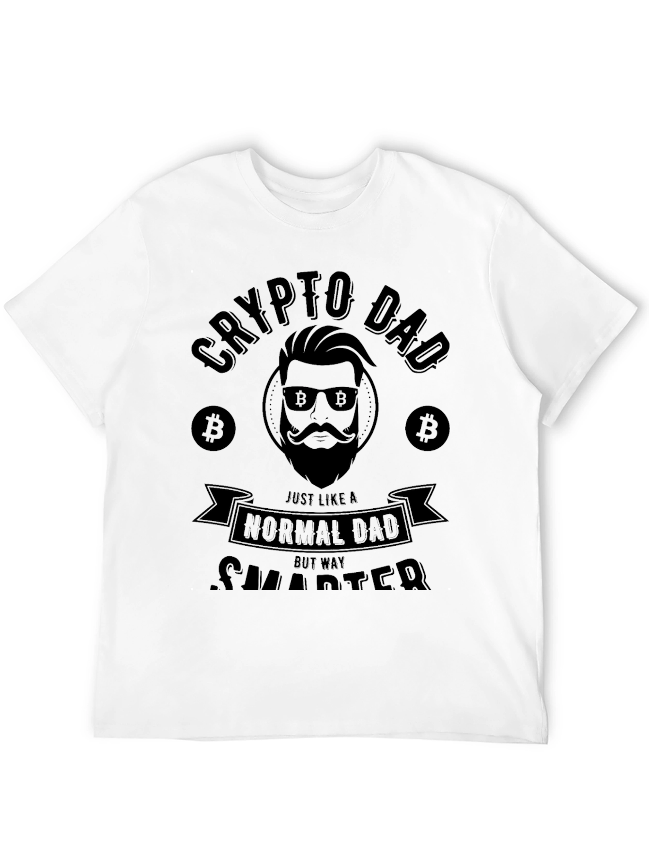 Crypto Dad Black T-Shirt - Funny Bitcoin Lover Gift