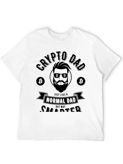 Crypto Dad Black T-Shirt - Funny Bitcoin Lover Gift