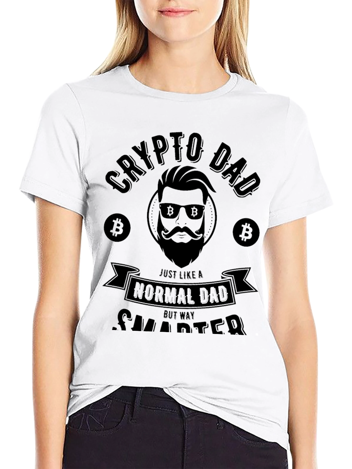 Crypto Dad Black T-Shirt - Funny Bitcoin Lover Gift