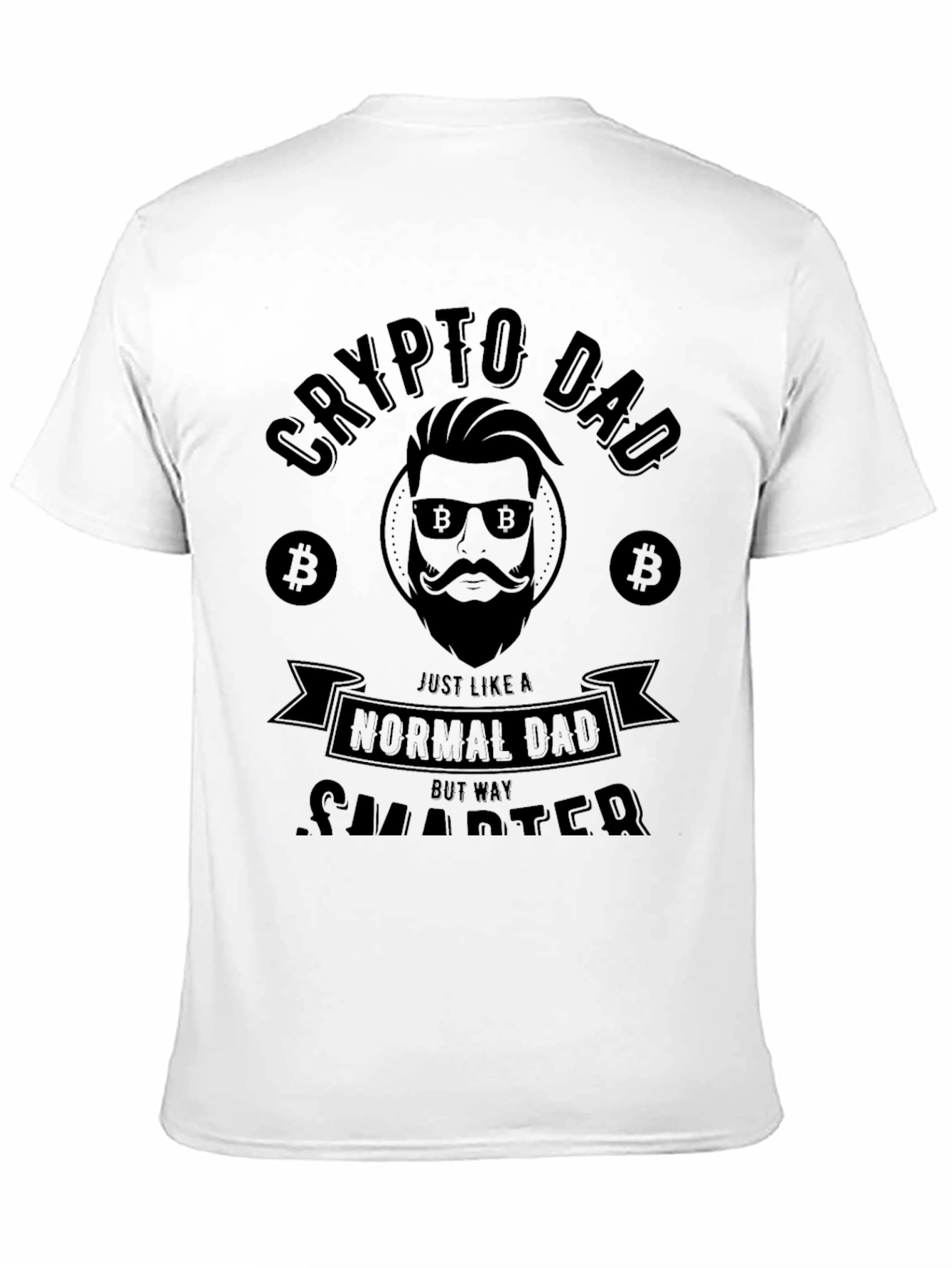 Crypto Dad Black T-Shirt - Funny Bitcoin Lover Gift