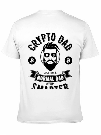 Crypto Dad Black T-Shirt - Funny Bitcoin Lover Gift