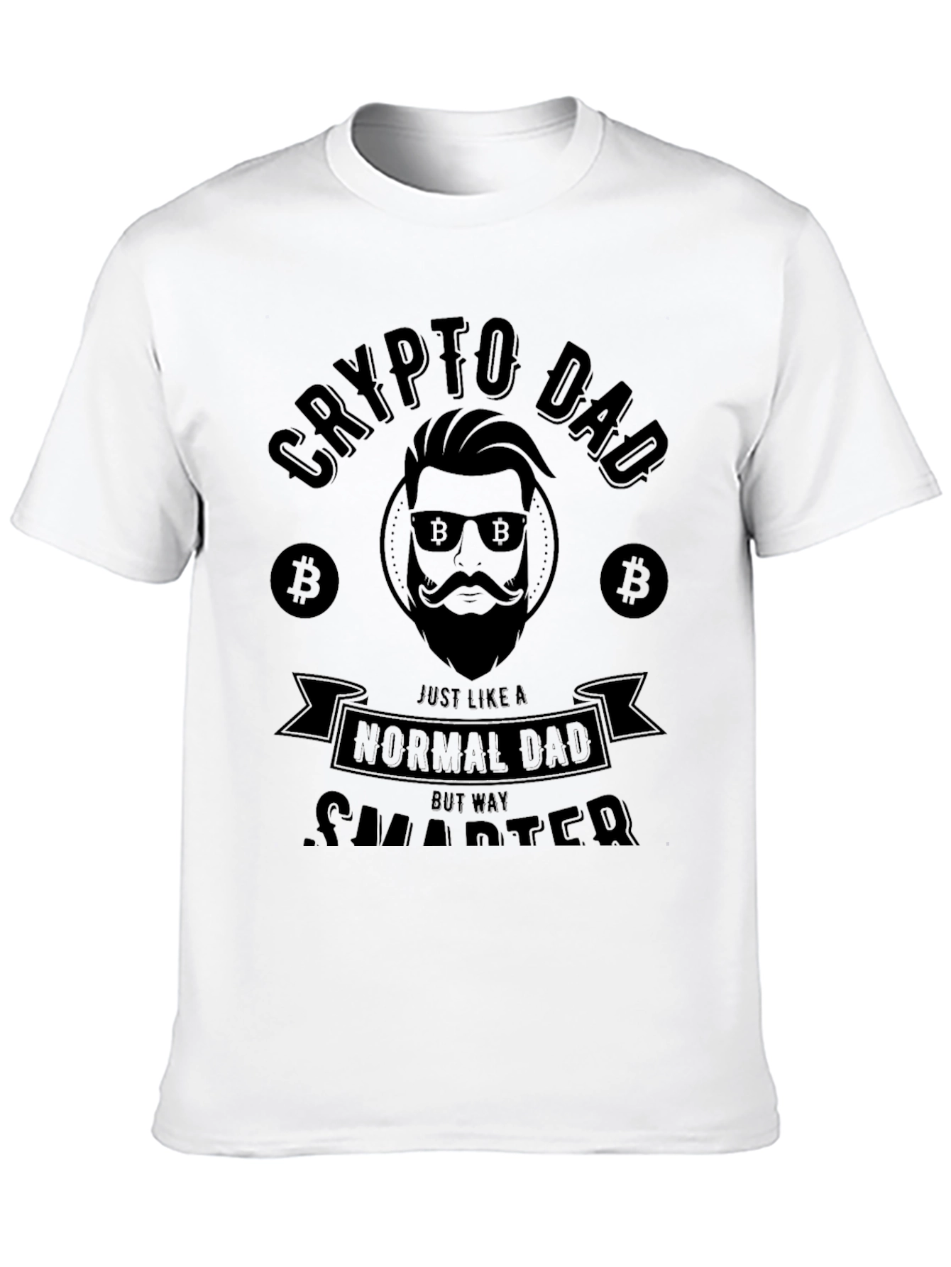 Crypto Dad Black T-Shirt - Funny Bitcoin Lover Gift