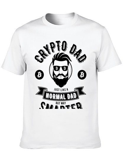 Crypto Dad Black T-Shirt - Funny Bitcoin Lover Gift