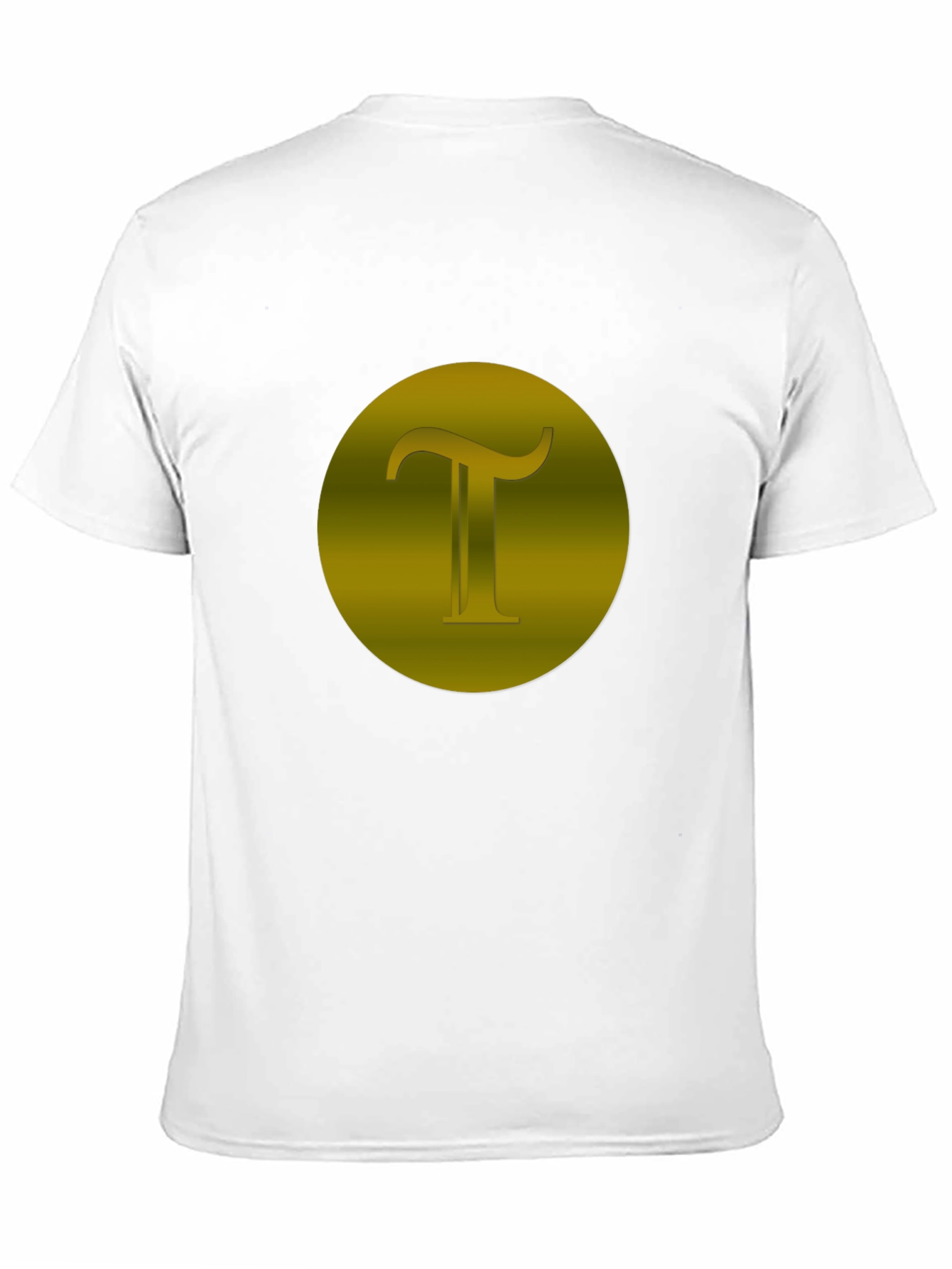 Modern Black T-Shirt with Gold Pi Symbol