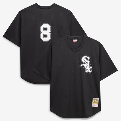 Bo Jackson Chicago White Sox Mitchell &amp;amp; Ness Cooperstown Collection Big &amp;amp; Tall Mesh Batting Practice Jersey - Black