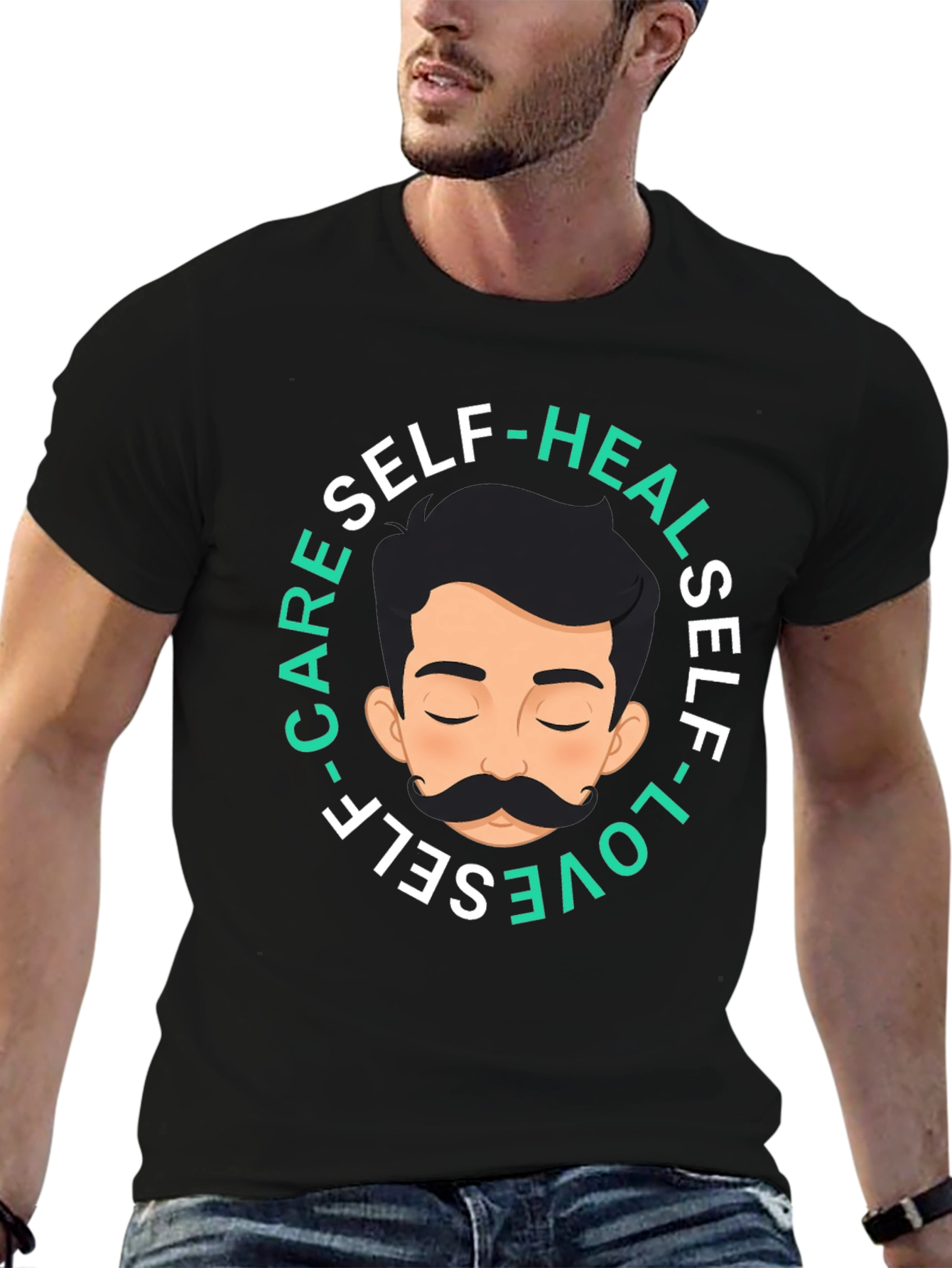 Self-Care Tee: Heal Love Care - Stylish Comfort