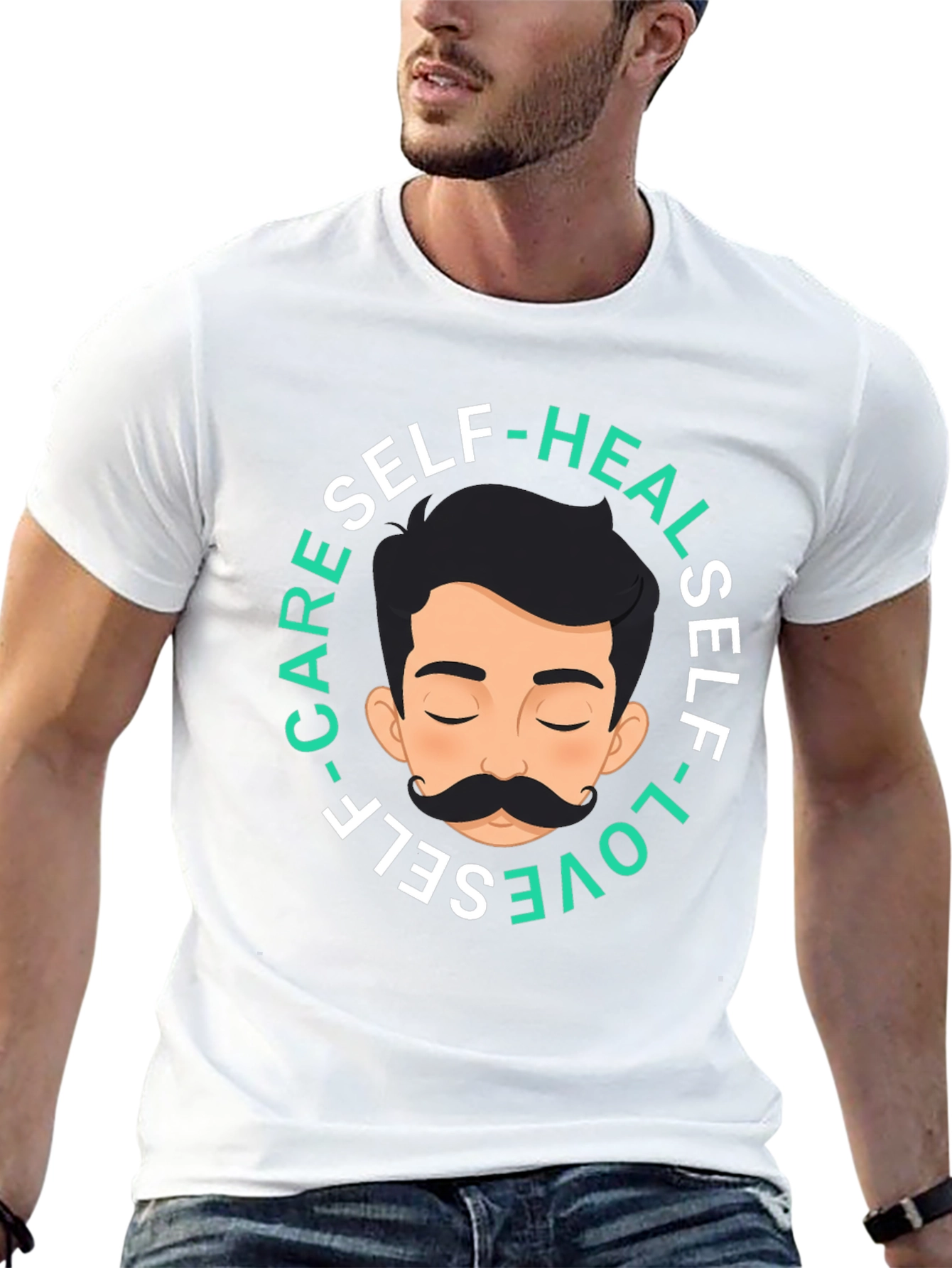 Self-Care Tee: Heal Love Care - Stylish Comfort