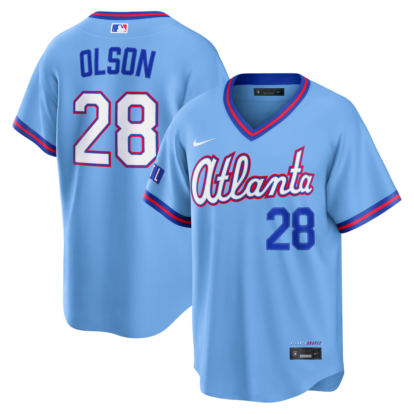 Matt Olson Atlanta Braves Nike 2026 City Connect Stadium Jersey - Powder Blue